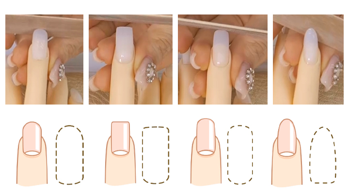 4가지 손톱 형태 & 모양 잡는 방법